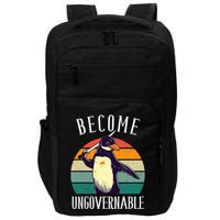 Become Ungovernable Meme Funny Penguin Impact Tech Backpack