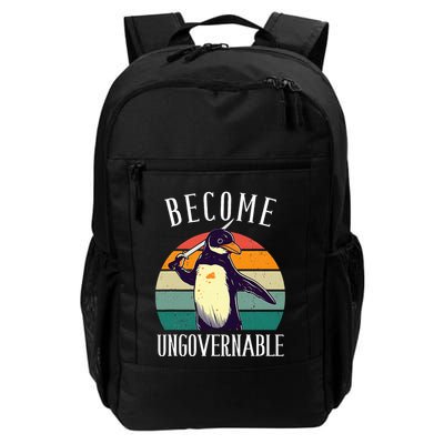 Become Ungovernable Meme Funny Penguin Backpack