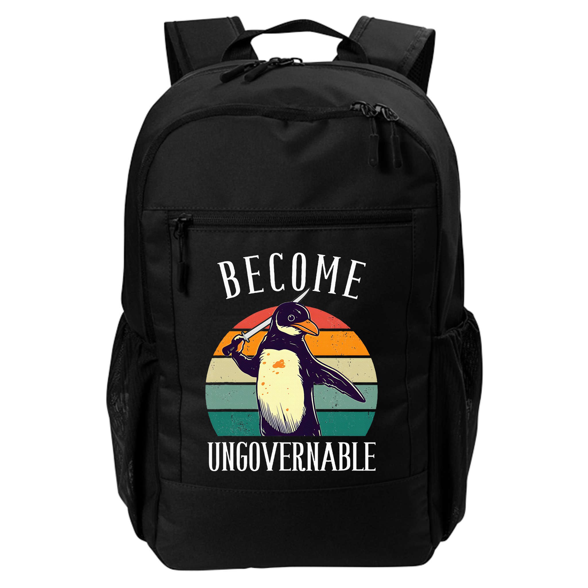 Become Ungovernable Meme Funny Penguin Backpack