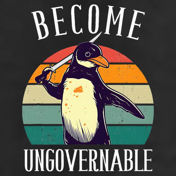 Become Ungovernable Meme Funny Penguin 25L Jumbo Tote