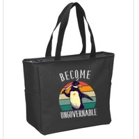 Become Ungovernable Meme Funny Penguin Zip Tote Bag