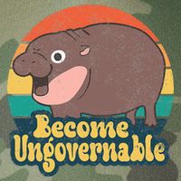 Become Ungovernable Moo Deng Humor Legacy Tie Dye Trucker Hat