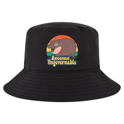 Become Ungovernable Moo Deng Humor Cool Comfort Performance Bucket Hat