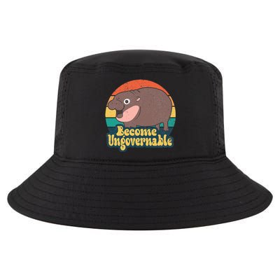 Become Ungovernable Moo Deng Humor Cool Comfort Performance Bucket Hat