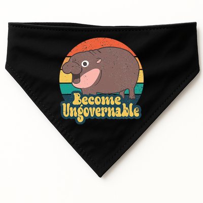 Become Ungovernable Moo Deng Humor USA-Made Doggie Bandana