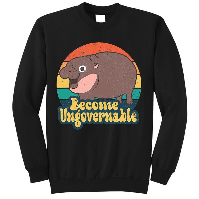 Become Ungovernable Moo Deng Humor Sweatshirt