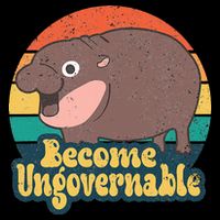 Become Ungovernable Moo Deng Humor Sustainable Bucket Hat