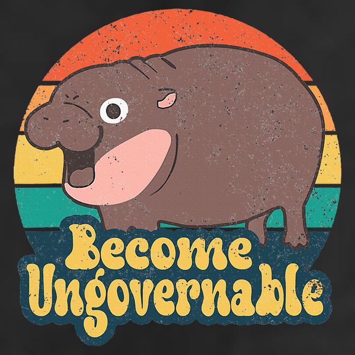 Become Ungovernable Moo Deng Humor 15oz Campfire Ceramic Mug