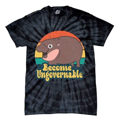 Become Ungovernable Moo Deng Humor Tie-Dye T-Shirt