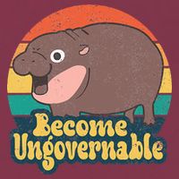 Become Ungovernable Moo Deng Humor 16oz Travel Tumbler
