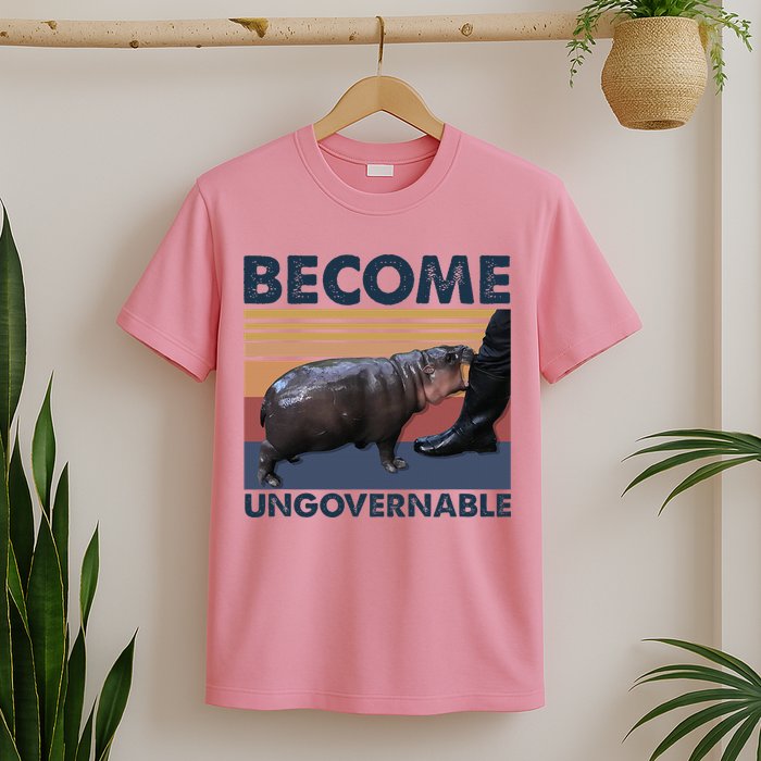 Become Ungovernable Moo Deng Cute Baby Hippo T-Shirt