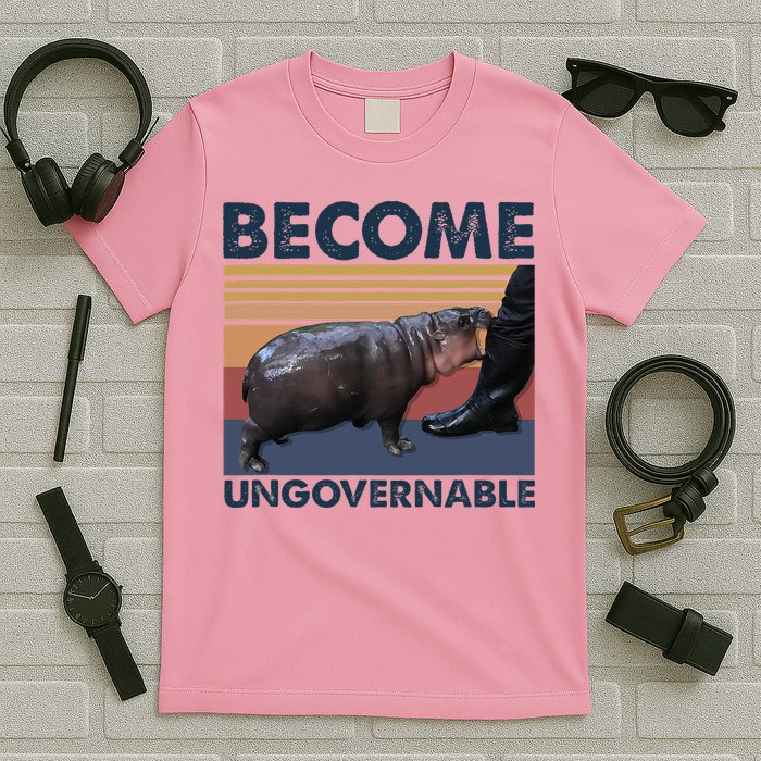 Become Ungovernable Moo Deng Cute Baby Hippo T-Shirt
