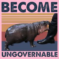 Become Ungovernable Moo Deng Cute Baby Hippo Button