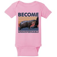 Become Ungovernable Moo Deng Cute Baby Hippo Baby Bodysuit