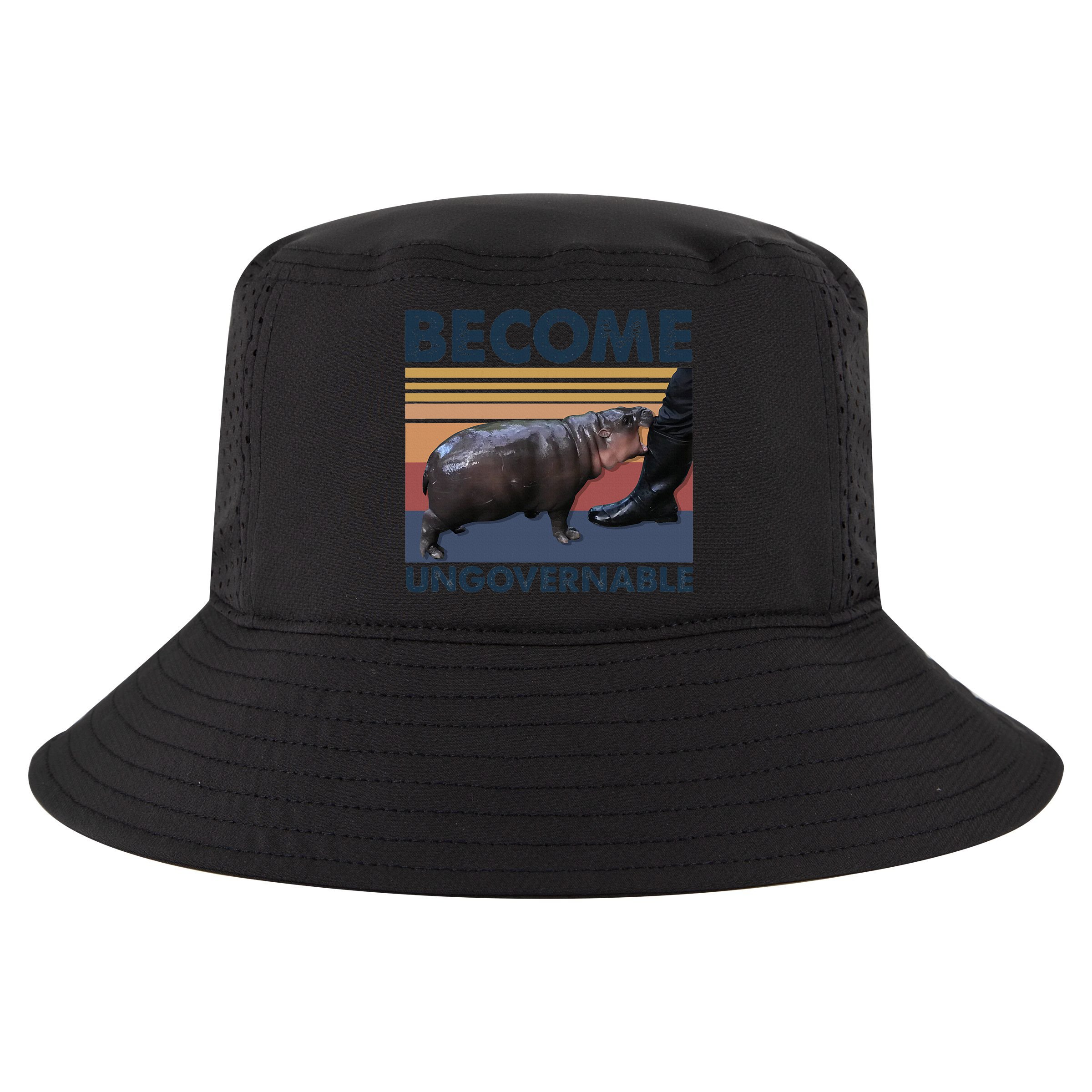 Become Ungovernable Moo Deng Cute Baby Hippo Cool Comfort Performance Bucket Hat