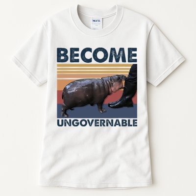 Become Ungovernable Moo Deng Cute Baby Hippo Tall T-Shirt