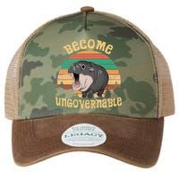 Become Ungovernable Moo Deng Baby Pygmy Hippo Legacy Tie Dye Trucker Hat