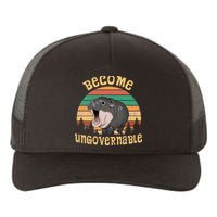 Become Ungovernable Moo Deng Baby Pygmy Hippo Yupoong Adult 5-Panel Trucker Hat
