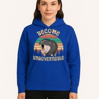 Become Ungovernable Moo Deng Baby Pygmy Hippo Hoodie