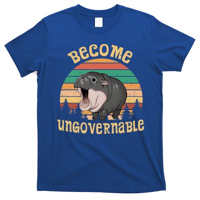 Become Ungovernable Moo Deng Baby Pygmy Hippo T-Shirt
