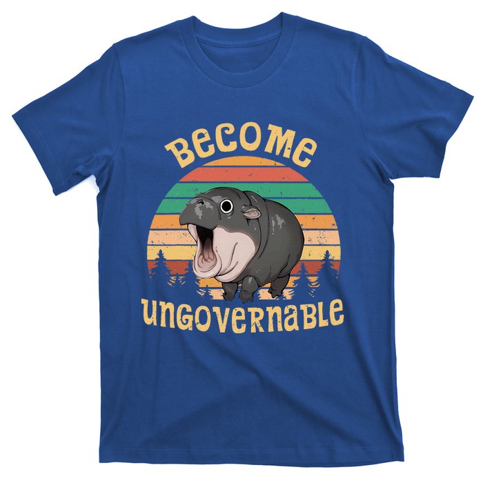 Become Ungovernable Moo Deng Baby Pygmy Hippo T-Shirt