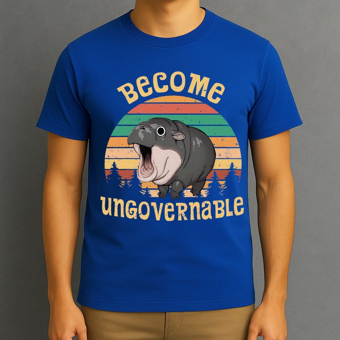 Become Ungovernable Moo Deng Baby Pygmy Hippo T-Shirt