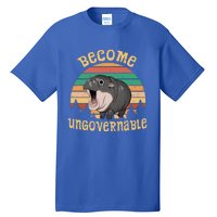 Become Ungovernable Moo Deng Baby Pygmy Hippo Tall T-Shirt