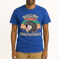 Become Ungovernable Moo Deng Baby Pygmy Hippo Tall T-Shirt