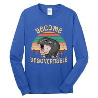 Become Ungovernable Moo Deng Baby Pygmy Hippo Tall Long Sleeve T-Shirt