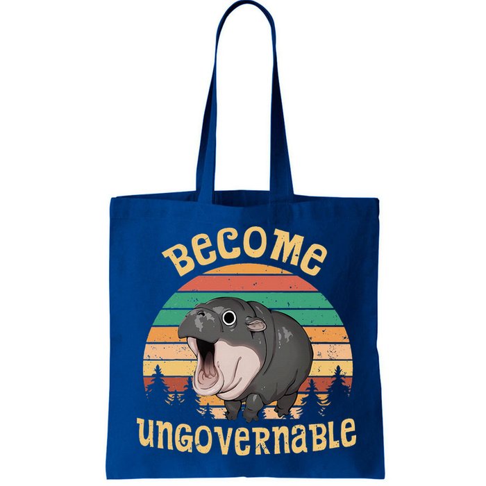 Become Ungovernable Moo Deng Baby Pygmy Hippo Bag