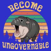 Become Ungovernable Moo Deng Baby Pygmy Hippo Bag