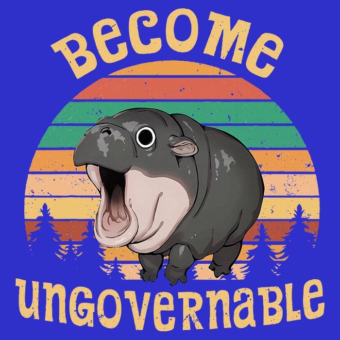 Become Ungovernable Moo Deng Baby Pygmy Hippo Bag