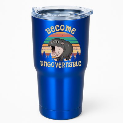Become Ungovernable Moo Deng Baby Pygmy Hippo Tumbler