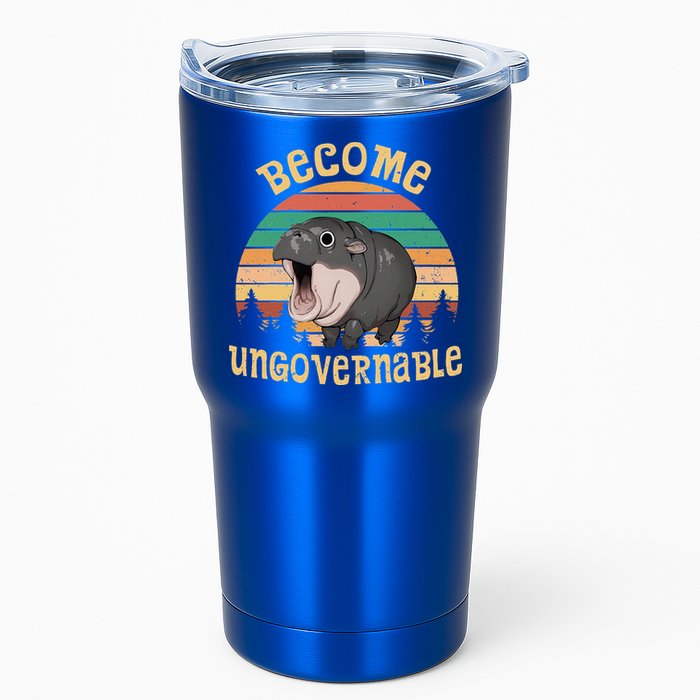 Become Ungovernable Moo Deng Baby Pygmy Hippo Tumbler