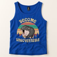 Become Ungovernable Moo Deng Baby Pygmy Hippo Tank Top