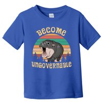 Become Ungovernable Moo Deng Baby Pygmy Hippo Toddler T-Shirt