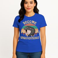 Become Ungovernable Moo Deng Baby Pygmy Hippo Womens T-Shirt