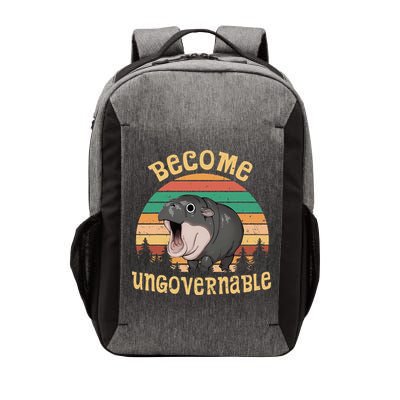 Become Ungovernable Moo Deng Baby Pygmy Hippo Vector Backpack