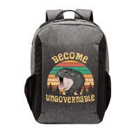 Become Ungovernable Moo Deng Baby Pygmy Hippo Vector Backpack