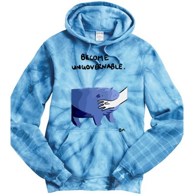 Become Ungovernable Moo Deng Tie Dye Hoodie