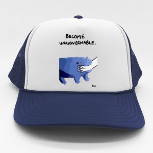 Become Ungovernable Moo Deng Trucker Hat