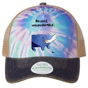 Become Ungovernable Moo Deng Legacy Tie Dye Trucker Hat