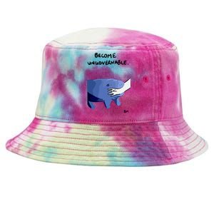 Become Ungovernable Moo Deng Tie-Dyed Bucket Hat