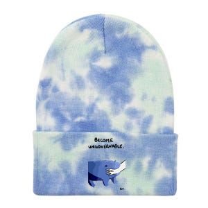 Become Ungovernable Moo Deng Tie Dye 12in Knit Beanie