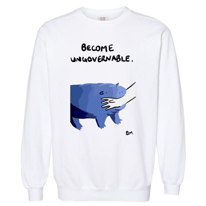 Become Ungovernable Moo Deng Garment-Dyed Sweatshirt