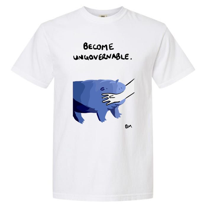 Become Ungovernable Moo Deng Garment-Dyed Heavyweight T-Shirt