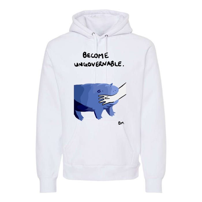 Become Ungovernable Moo Deng Premium Hoodie