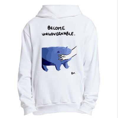 Become Ungovernable Moo Deng Urban Pullover Hoodie