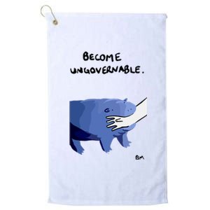 Become Ungovernable Moo Deng Platinum Collection Golf Towel