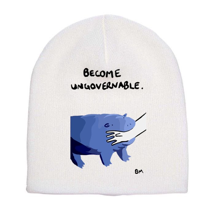 Become Ungovernable Moo Deng Short Acrylic Beanie